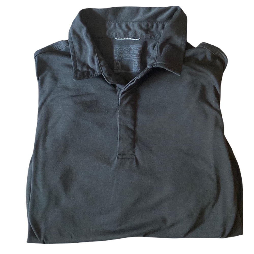 PATAGONIA Capilene Cool Trail Black Mens Shirt Size M